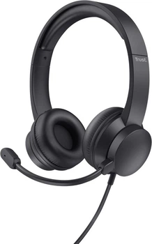 Słuchawki Trust HS-201 USB PC Headset Black (8713439253733)
