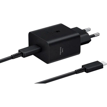 Мережевий зарядний пристрій Samsung 25W + Cable USB-C to USB-C Black