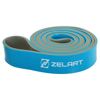 Гума петля для підтягувань та тренувань стрічка силова Zelart POWER LOOP FI-5439-4 Синій