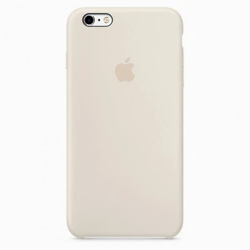 Чехол-накладка Silicone case для IPhone 5/5s (019) Antique white бежевый