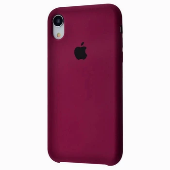 Чохол-накладка Silicone case для iPhone Xr Marsala марсала