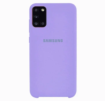 Чехол-накладка Silicone case для Samsung Premium M51 Lilac (13) лиловый