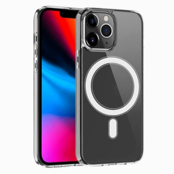 Чехол-накладка прозрачный силиконовый MagSafe для IPHONE 14 Pro