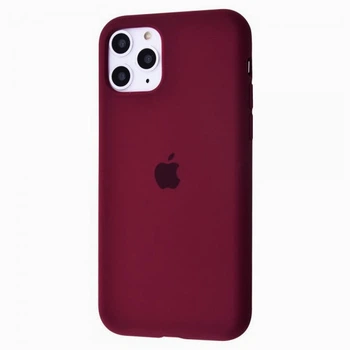 Чохол-накладка Silicone case для iPhone 11 Pro Marsala марсала