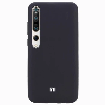 Чохол Silicone case Premium для Xiaomi Mi 10 Black (03) чорний
