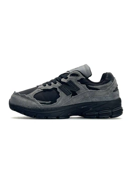 Мужские кроссовки повседневные NB 2002R ML Dark Grey Black 41 (26,0 см) Серый