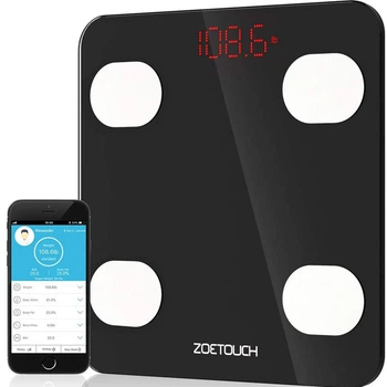 Цифровые весы для ванной электронные ZOETOUCH Bluetooth