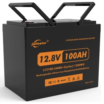 Аккумулятор высокой емкости JSDSOLAR LiFePO4 12V 100Ah (00095)
