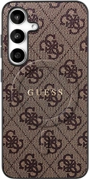 Панель Guess 4G Ring Classic Logo MagSafe для Samsung Galaxy S25 FE Brown (GUHMS25FEG4GFRW)