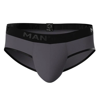 Чоловічі анатомічні сліпи з бавовни, Anatomic Slips Black Series, графітовий M BS190-10