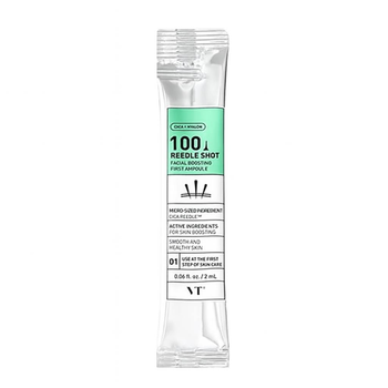 Сироватка VT Cosmetics Reedle Shot100 Facial Boosting First Ampoule зі 100 спікулами для звуження пор 2 мл