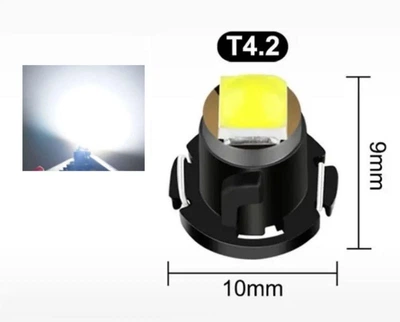 Світлодіодна лампа T4.2 1 SMD 3030 LED Біла для приладової панелі