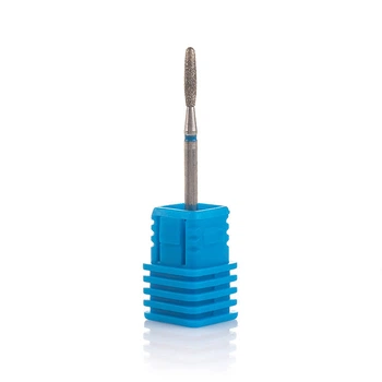 Фреза алмазна Nail Drill для обробки кутикулі "Куля" - 244 021B діаметр 2,1 мм (синя насічка)