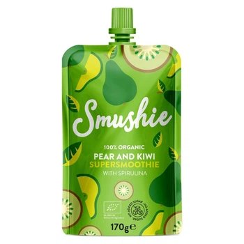 Грушево-ківовий суперсмузі Salvest Smushie BIO Fresh Boost зі спіруліною 170 г
