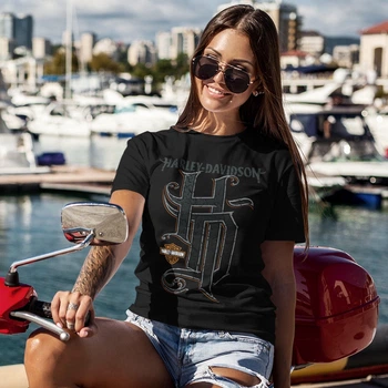 Футболка Harley Davidson (HD) XS чорний