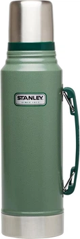 Термос сталевий вакуумний Стенлі Класик Stanley CLASSIC 1 літр колір Hammertone Green