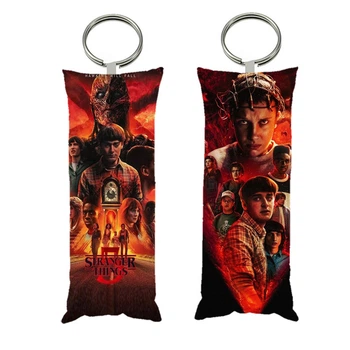 Брелок мини-дакимакура Stranger Things Очень странные дела двухсторонний 4х10 см (br0565)