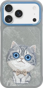 Панель Nimmy Big Eyed Pet 2.0 Cat для Apple iPhone 17 Pro Gray (6971080313363)