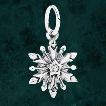 Серебряная бусина шарм "Снежинка, Холодное сердце" Pandora (Пандора) 791564CZ