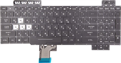Klawiatura do laptopa PowerPlant ASUS ROG GL703GS black, podświetlenie (KB315611)