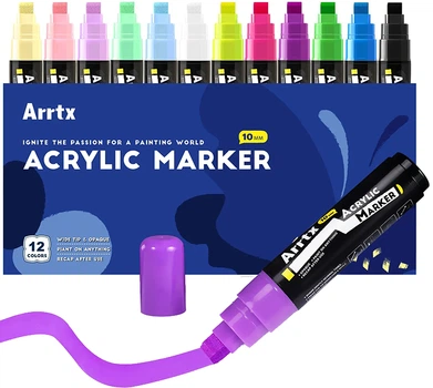 Markery Arrtx Akrylowe AACM-0510-12A 12 kolorów (LC303274)