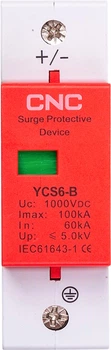 Обмежувач імпульсних перенапруг CNC YCS6/1P-B 60-100KA DC1000V DC (NV821723)