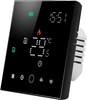 Programowalny termostat Tuya Wi-Fi Black (HS082062)