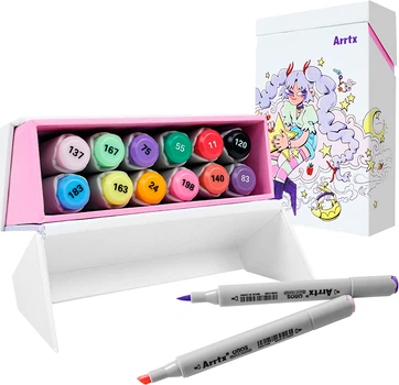 Markery alkoholowe Arrtx Oros ASM-03-ACS1-02 12 kolorów (LC302789)