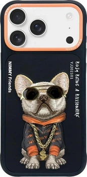Etui plecki Nimmy Glasses Cool Dog do Apple iPhone 17 Pro Black (6971080313561)