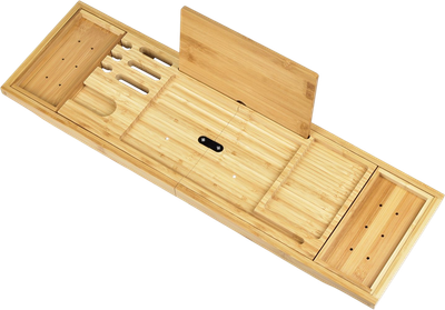 Бамбукова накладка на ванну Hedo з тримачем для винних келихів 59469 (5904041123788)