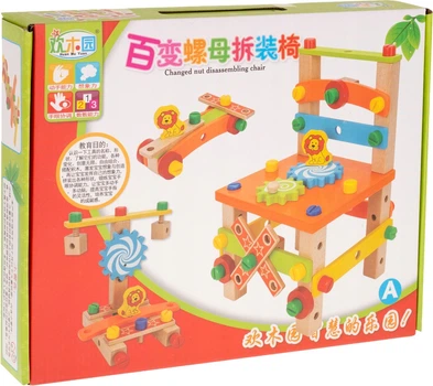 Дерев'яний конструктор KIK Крісло 49 елементів (5903039701458)