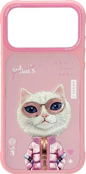 Панель Nimmy Cool&Cute 2.0 Cat для Apple iPhone 17 Pro Pink (6971080313806)