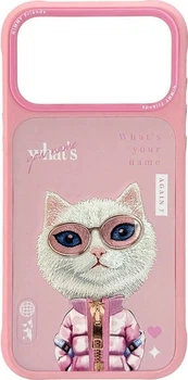 Панель Nimmy Cool&Cute 2.0 Cat для Apple iPhone 17 Pro Max Pink (6971080313813)