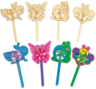 Набір для творчості Colorations садові вітряки 12 елементів WINDWOOD (191487027472)