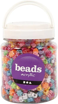 Набір для нанизування Creativ Company акрилові намистини 1100 елементів 61800 (5707167193105)