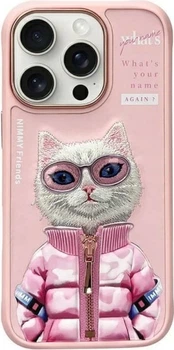 Панель Nimmy Cool&Cute 2.0 Cat для Apple iPhone 16 Pro Max Pink (6971080319440)