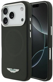 Панель Aston Martin HC FW Logo MagSafe для Apple iPhone 17 Pro Black (3666339533236)