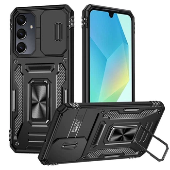 Удароміцний чохол Epik Camshield Army Ring на Samsung Galaxy A36 5G / A56 5G Чорний / Black