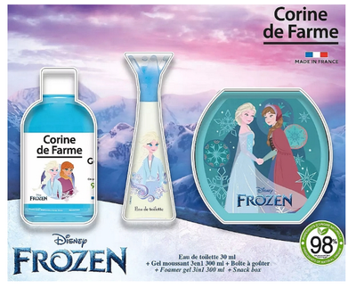 Набір для дітей Corine de Farme Frozen Туалетна вода 30 мл + Гель для душу 300 мл + Коробочка для снеків (3468080965683)