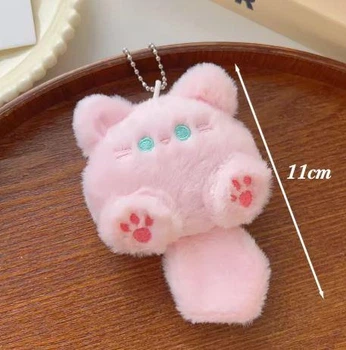 Маленький котик- брелок Kawaii рожевий
