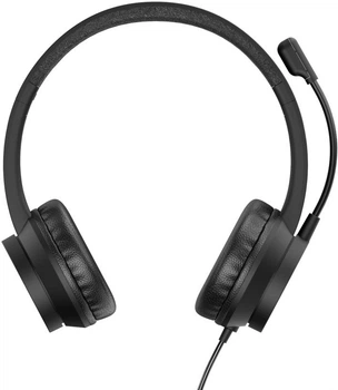 Słuchawki Conceptronic Stereo USB Headset Przewodowe Czarne (POLONA05B)