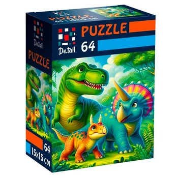 Пазлы Vladi Toys De.tail Доисторические друзья 64 детали DT1234-08