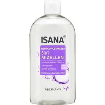 Міцелярна вода, що очищає Isana 3 in 1 Mizellen, 400 мл