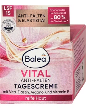 Крем для лица против морщин Balea Vital SPF 15, 50 мл