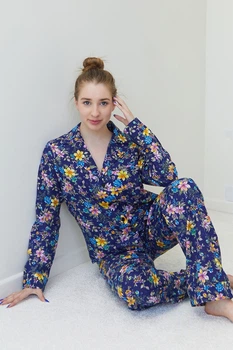 Пижамный костюм из фланели с брюками Ester (XS)