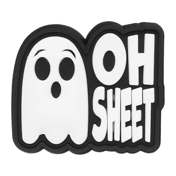 Джибітси для кроксів 1413 Серія «Halloween, привид, от лихо» 1 шт.