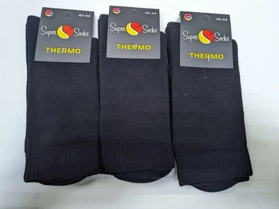 Носки мужские высокие. Теплые с махрой внутри (3шт в уп) SuperSocks. Размер 42-44