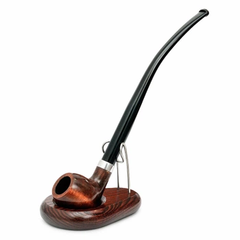 Длинная трубка 250 мм из дерева груши CHURCHWARDEN KAFpipe219 и подставка