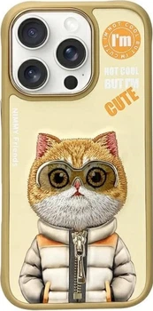 Панель Nimmy Cool&Cute 2.0 Cat для Apple iPhone 16 Pro Max Khaki (6971080319471)