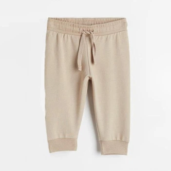 Брюки H&M 594177 светло-бежевый меланж 80см